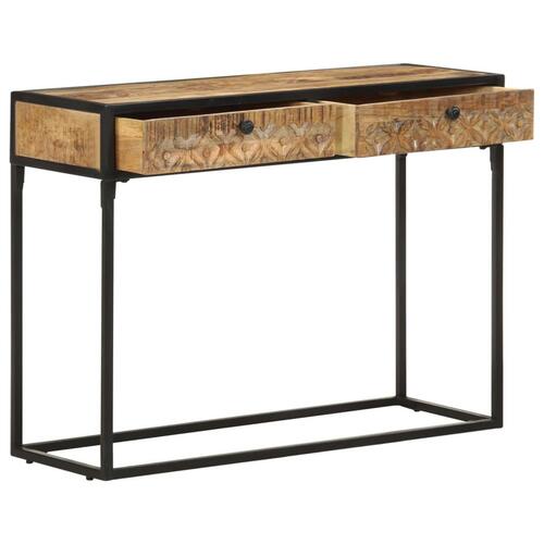 Konsolbord 100x35x75 cm massivt mangotræ
