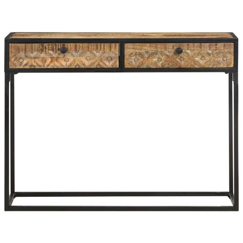 Konsolbord 100x35x75 cm massivt mangotræ