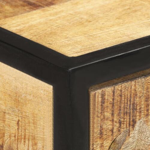 Konsolbord 100x35x75 cm massivt mangotræ