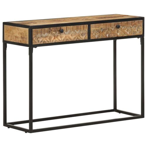 Konsolbord 100x35x75 cm massivt mangotræ