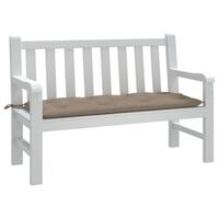 Hynde til havebænk 120x50x7 cm oxfordstof gråbrun