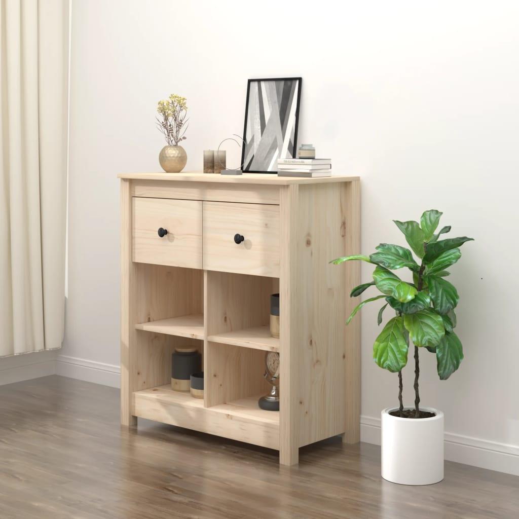 Skænk 70x35x80 cm massivt fyrretræ