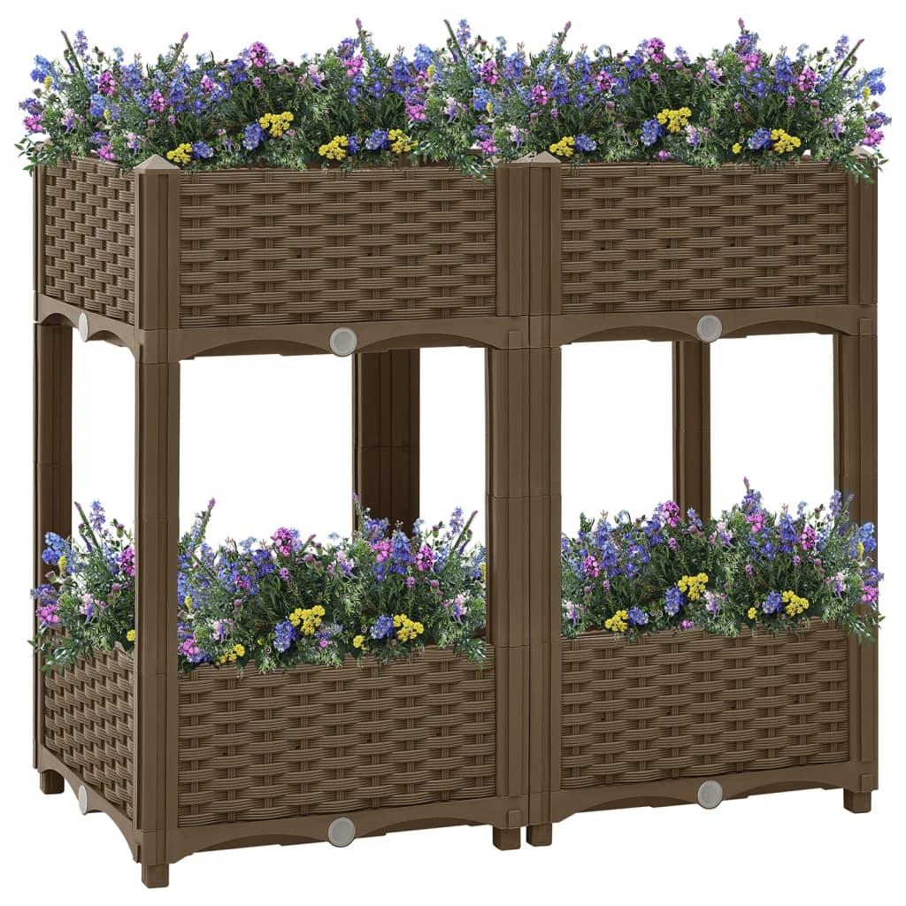 Højbed 80x40x71 cm polypropylen
