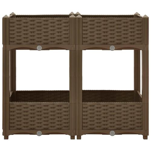 Højbed 80x40x71 cm polypropylen