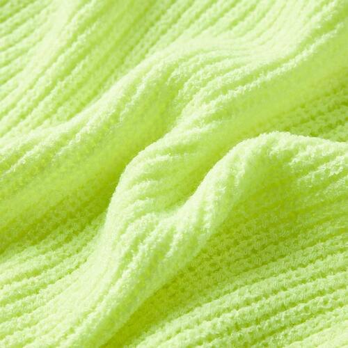 Sweater til børn str. 128 strikket neongul
