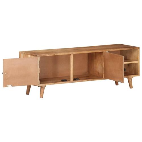 Tv-skab 115x30x39 cm massivt akacietræ