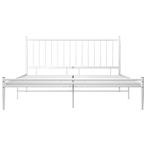 Sengestel 160x200 cm metal hvid