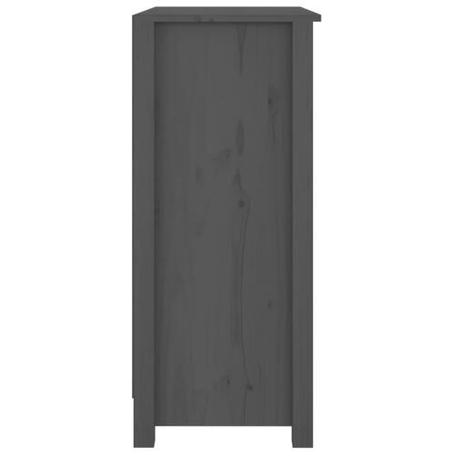 Skænk 70x35x80 cm massivt fyrretræ grå