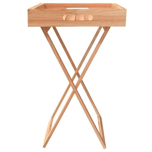 Foldbart bakkebord 52x36x56,5 cm massivt valnøddetræ