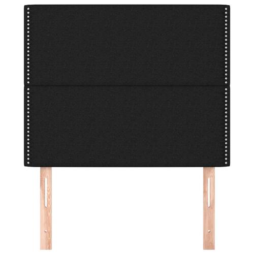 Sengegavle 2 stk. 100x5x78/88 cm stof sort