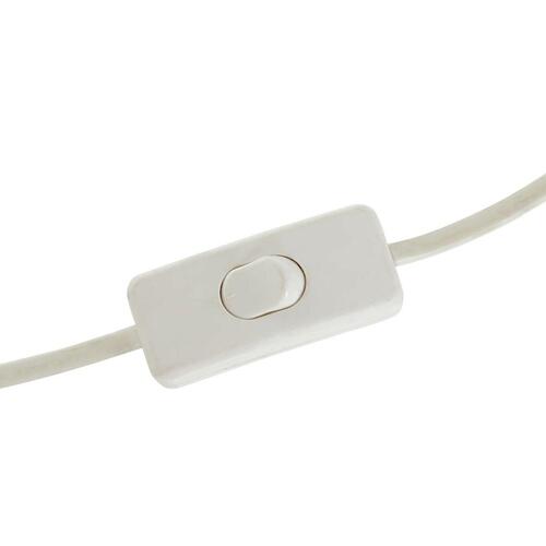 Loftslampe 96 x 73 x 50 cm Krystal Metal Hvid 50 W