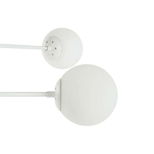 Loftslampe 96 x 73 x 50 cm Krystal Metal Hvid 50 W