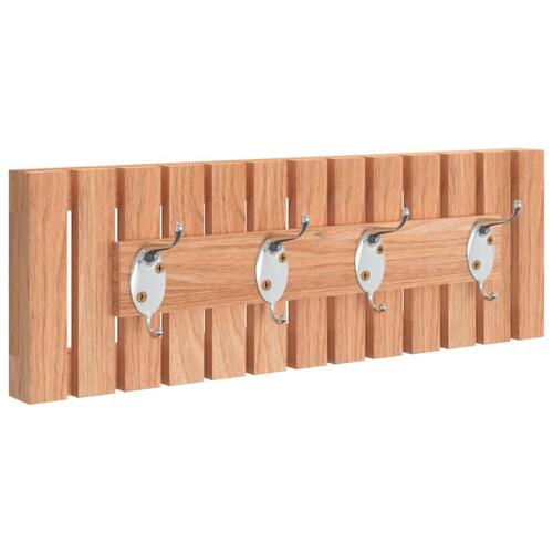 Knagerække 42x8,5x14 cm massivt valnøddetræ