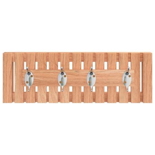 Knagerække 42x8,5x14 cm massivt valnøddetræ