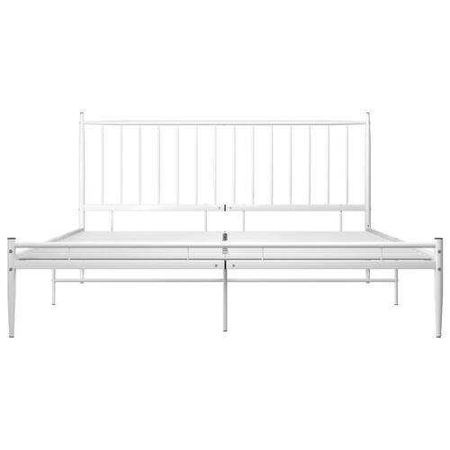 Sengestel 180x200 cm metal hvid