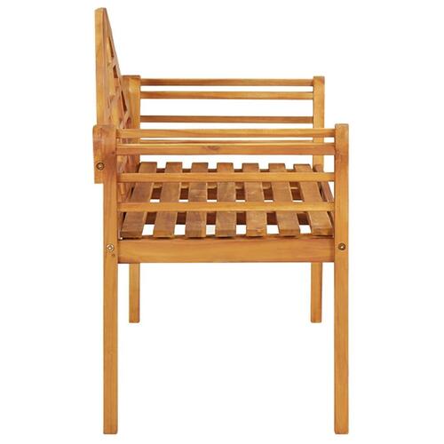 Havebænk 125 cm massivt akacietræ