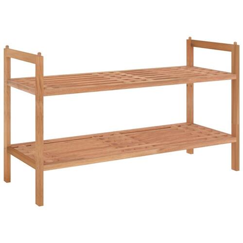 Skoreol 69x27x41 cm massivt træ valnød