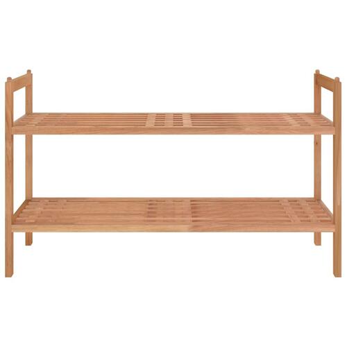 Skoreol 69x27x41 cm massivt træ valnød