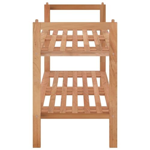 Skoreol 69x27x41 cm massivt træ valnød
