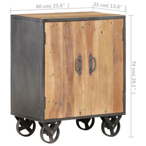Skænk 60x35x74 cm massivt genbrugstræ