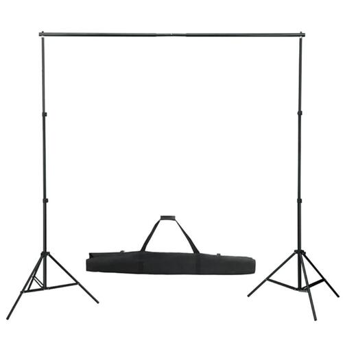 Stativsystem til fotobaggrund 600 x 300 cm grøn