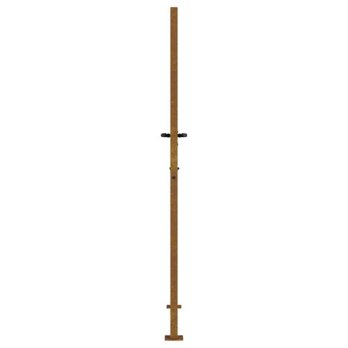 Havelåge 105x205 cm cortenstål bambusdesign