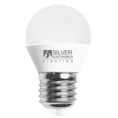 Silver Electronics ESFERICA PEQUE LED-pære E27 6 W 3000K 550 lm - hvid