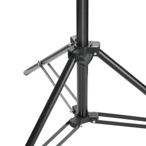 Stativsystem til fotobaggrund 600 x 300 cm sort