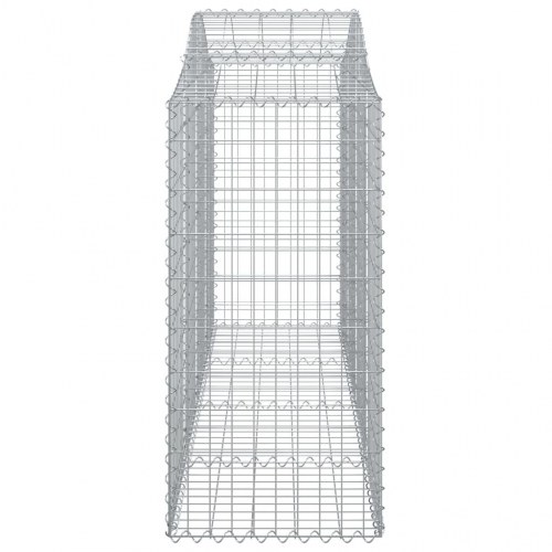 Buede gabionkurve - 3 stk. 200×50×100/120 cm i galvaniseret jern