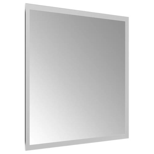 Badeværelsesspejl med LED-lys 40x40 cm