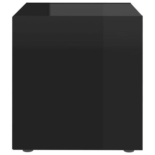 Tv-borde 4 stk. 37x35x37 cm konstrueret træ sort højglans
