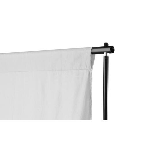 Stativsystem til fotobaggrund 600 x 300 cm hvid