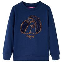Sweatshirt til børn str. 104 marineblå