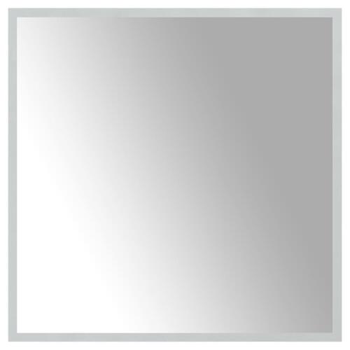 Badeværelsesspejl med LED-lys 60x60 cm