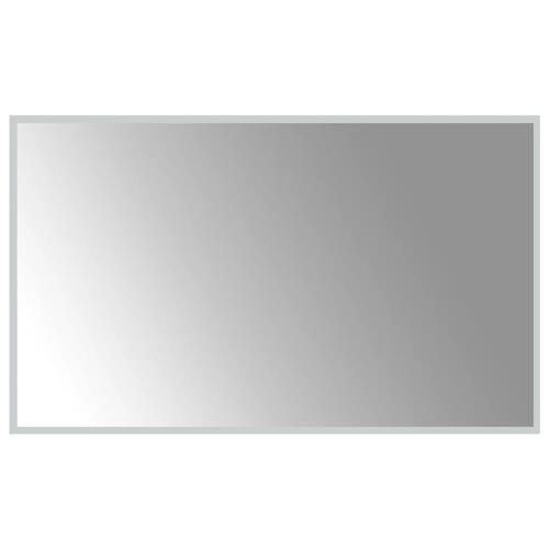 Badeværelsesspejl med LED-lys 100x60 cm