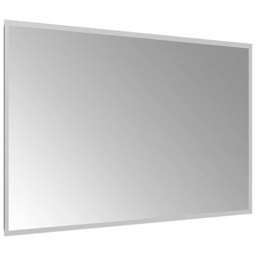Badeværelsesspejl med LED-lys 100x60 cm