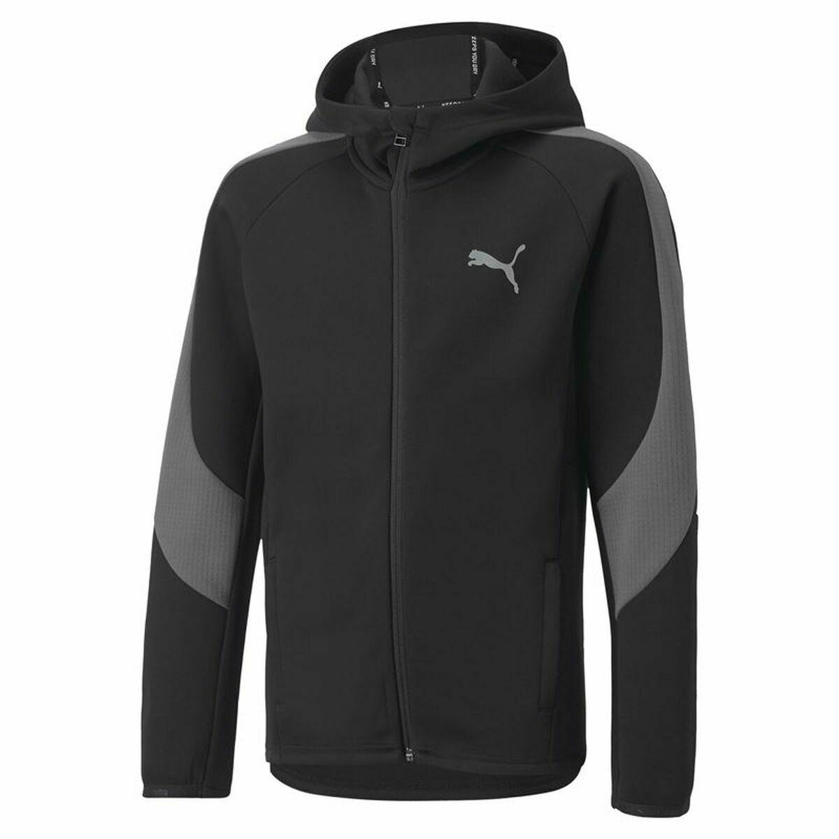 Sportsjakke til børn Puma Evostripe Sort 7-8 år