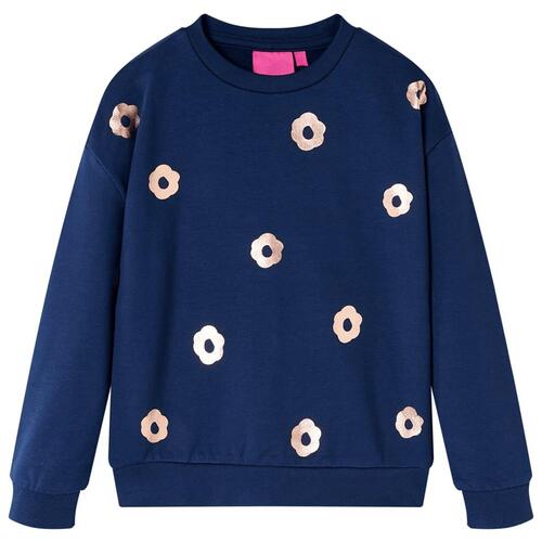 Sweatshirt til børn str. 128 marineblå