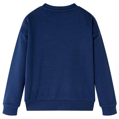Sweatshirt til børn str. 128 marineblå