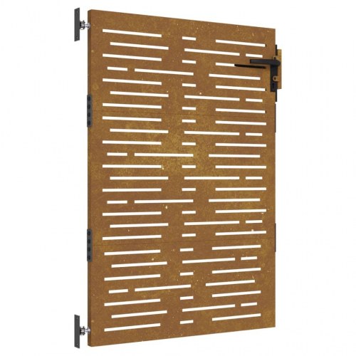 Havelåge 85×150 cm i cortenstål - firkantet design