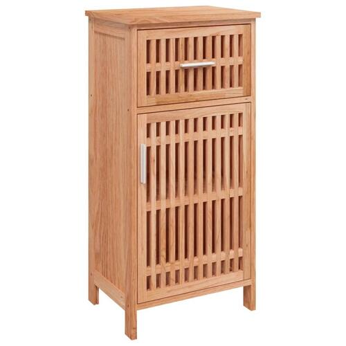 Badeværelsesskab 42x29x82 cm massivt valnøddetræ