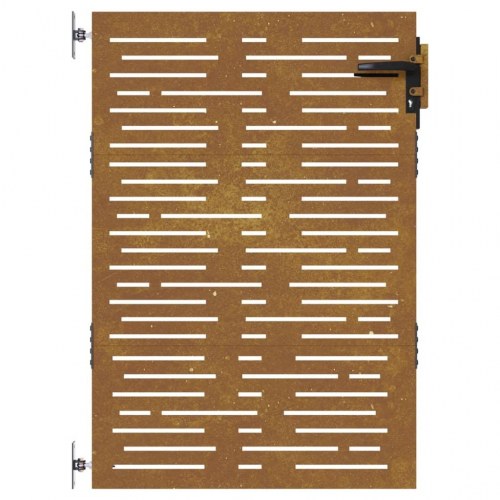 Havelåge 85×150 cm i cortenstål - firkantet design