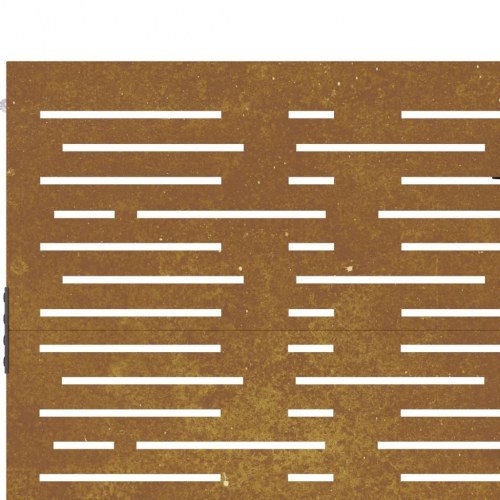 Havelåge 85×150 cm i cortenstål - firkantet design