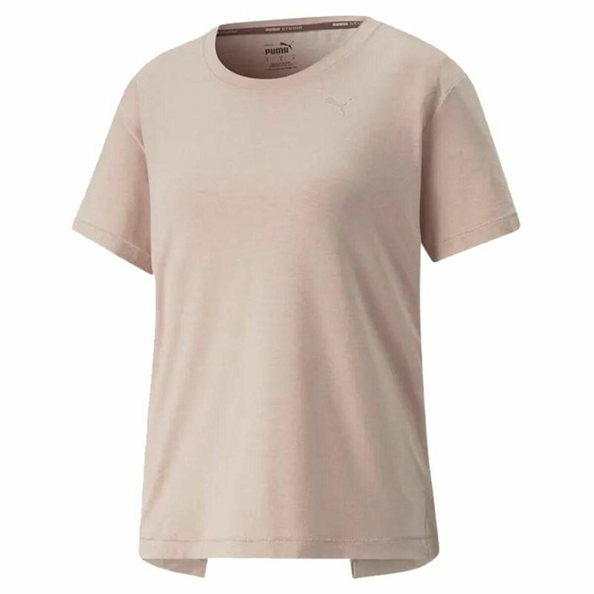 Kortærmet Sport T-shirt Puma Studio Trend Pink XS