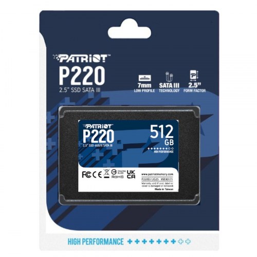 Patriot Memory P220 512 GB 2,5" SSD (SATA III)