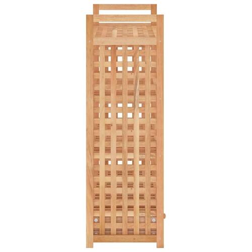 Skoreol med skuffe 70x27x81 cm massivt valnøddetræ