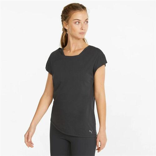 Kortærmet T-shirt til Kvinder Puma Studio Foundation Sort XS