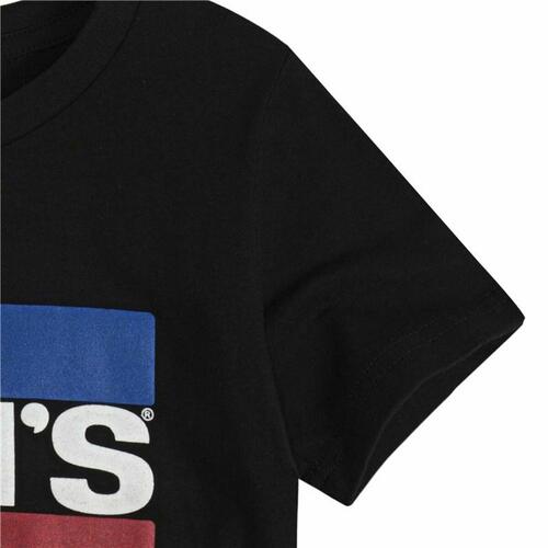 Kortærmet T-shirt til Mænd Levi's Logo Jr Sort 14 år