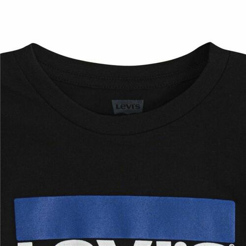 Kortærmet T-shirt til Mænd Levi's Logo Jr Sort 14 år