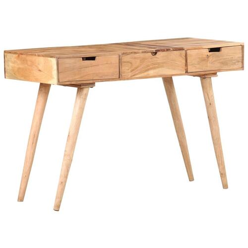 Toiletbord med spejl 112x45x76 cm massivt akacietræ